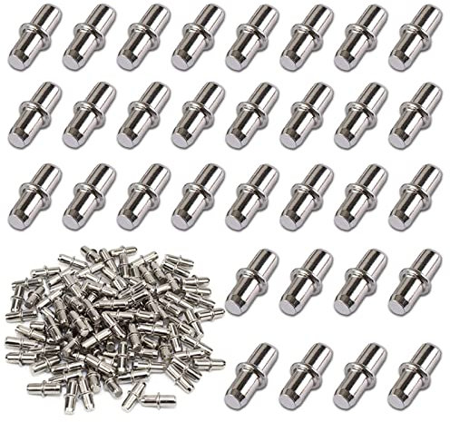 Bodenträger 5mm Pack von 100, Metall Regalbodenträger, Bodenträger Für Einlegeböden Regalbodenträger aus massivem Stahl