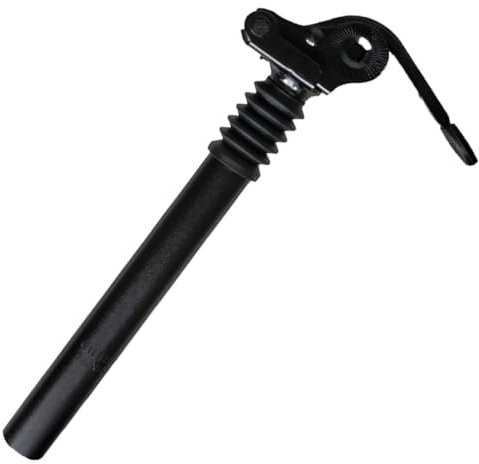 Tube De Selle Vélo Avec Amortisseur, Tige De Selle Suspendue À Ressort, Amortisseur De Selle Diamètre 27.2/25,4/31,8mm /28,6 Mm Pour Vélo Électrique/VTT/VTC/vélo De Ville ( Color : Black 25.4*300mm )