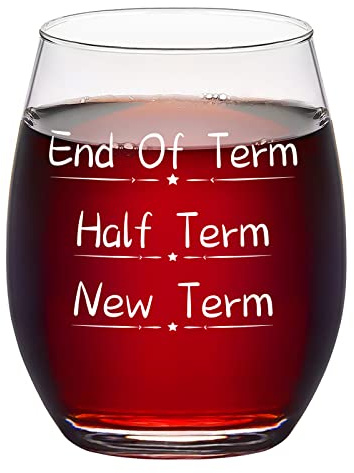 Joymaking Teacher Wine Glass - Personalized Thank You Gift for Best and New Teachers - 15oz