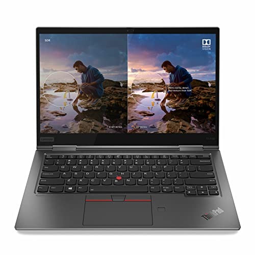 LENOVO Ordinateur portable ThinkPad X1 Yoga Gen 5 2 en 1 2022, écran tactile FHD IPS 400 nits HDR, 10e processeur Core i5-10210U, 16 Go de RAM, 512 Go NVMe SSD, empreintes digitales, clavier