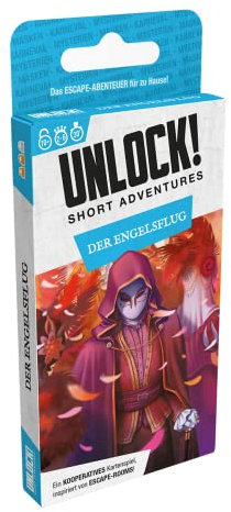 Asmodee, Unlock! Short Adventures – Der Engelsflug, Familienspiel, Rätselspiel, 1-6 Spieler, Ab 10+ Jahren, 30 Minuten, Deutsch