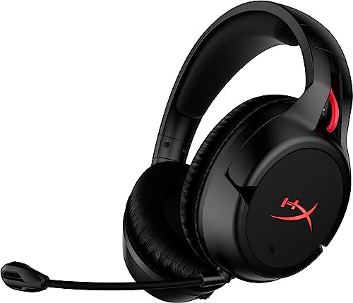 HyperX Cloud Flight - Wireless Gaming Headset, Signature Memory Foam, Premium Leatherette, Steel Sliders, Detachable noise-cancellation microphone