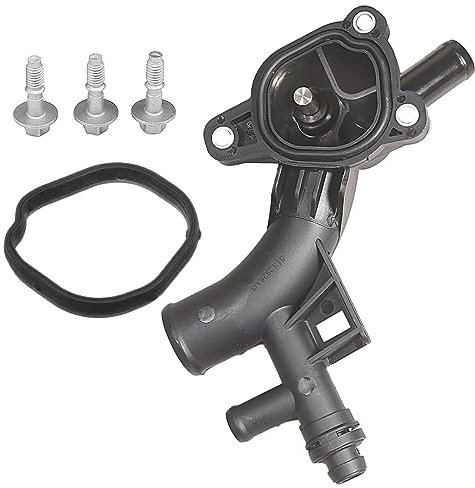 LoreenCar 25193922 Flangia del Refrigerante 103086 Termostato per Motore Con Sensore Per ASTRA J INSIGNIA ZAFIRA C 1.4 OPEL ADAM CASCADA CORSA D E MERIVA B MOKKA