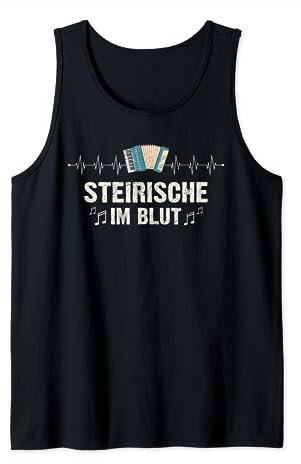 Akkordeon Steirische Herzschlag Ziehharmonika Harmonika Tank Top
