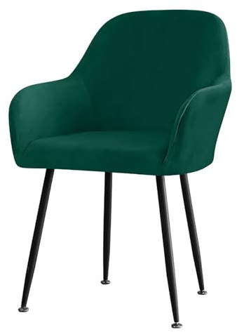 ZRCYXDW Fundas de Sillas Comedor con Brazos-Verde Oscuro-1 Pieza