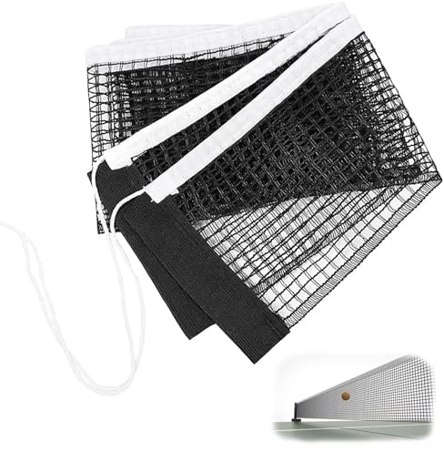 Rete da Ping Pong Accessori da Tavolo, 180 cm x 15 cm Rete da Tavolo di Ricambio, Portatile Ricambio Impermeabile e Pieghevole Durevole Rete da Ping Pong per Tavolo Esterno Interno Competizione
