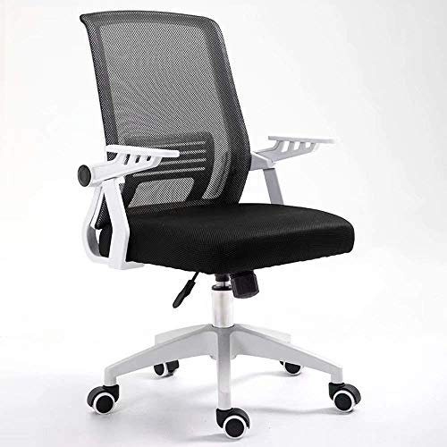 Ergonomischer Bürodrehstuhl mit Liegefunktion, Netz-Arbeitsstuhl, gepolsterter Schreibtischstuhl mit hoher Rückenlehne, klappbarer Armlehne und Kopfstütze, höhenverstellbarer Bürostuhl