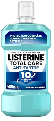 Listerine | Total Care Anti-Tartre Mundwasser (500ml Flasche) - Mundpflege gegen Zahnsteinbildung - Mundwasser für langanhaltenden frischen Atem