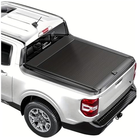 YBDFCBF Laderaumabdeckung aus Harter Aluminiumlegierung, kompatibel mit Geely Radar RD6 Pickup Truck, ausziehbare Laderaumabdeckung mit Schloss(Combination Lock Version)