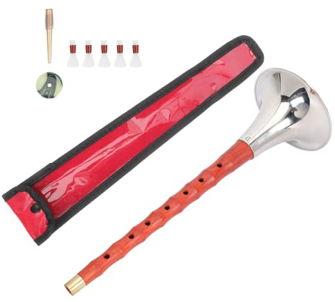 SILENRADAWN Professional Suona for Beginners Wind Instrument Crafted from Wood for Traditional Music Practice and Performance Wood Crafts Musical Instrument for Learning and Random Color