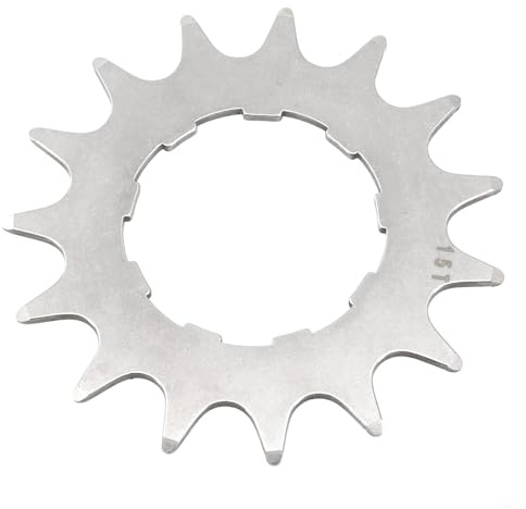 Piñón de volante de una sola velocidad para bicicleta de montaña, para SH 1317T engranaje de acero inoxidable para reemplazo de cadena de 7/8/9/10/11 velocidades (16T)