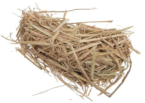 jojofuny Paja Natural Seca para Cama de Mascotas 1 Kg, Lecho Cálido y para Conejos, Gallineros y Animales Pequeños, Cama de Heno Higiénica para Refugios y Nidos de Granja