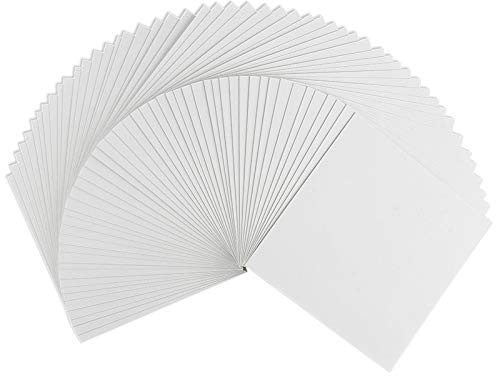 Ideen mit Herz Klappkarten-Set blanko | 50 Faltkarten | Karten zum Selbstgestalten | ideal zum Basteln von Grußkarten & Einladungskarten | 16 cm x 16 cm | 230 g/m² | weiß | 50 Stück