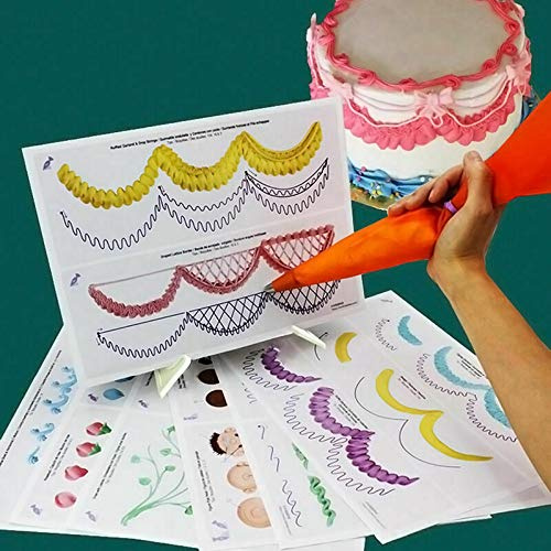 23 Sheet Cake Decorating Practice Board Icing Drawing Paper Sugarcraft Mould (As A4 Paper)