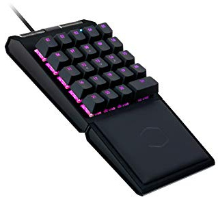 Cooler Master Controlpad Tastiera Meccanica Aimpad Sensibile A Pressione, 24 Tasti Con Rgb, Profili/Macro Programmabili, Ruote Di Precisione Dedicate, Poggiapolsi Magnetico In Finta Pelle