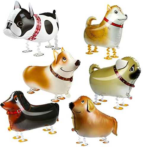 Kesote 6Pcs Walking Dog Balloons