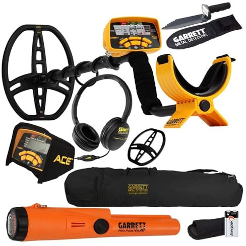 Garrett Hobby ACE 400 Metal Detector Pro-Pointer at Pinpointer, Edge Digger and Bag