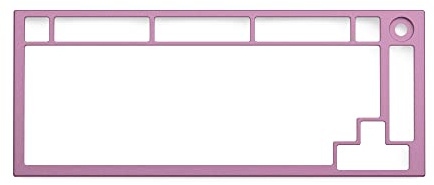 GLORIOUS PC Gaming Race GMMK Pro Top Frame Couleur Rose pour Clavier Mécanique