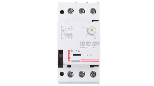 Disjoncteur moteur 3P 7,5 kW 10-16 A M 250 16 606810 Legrand 3245066068107