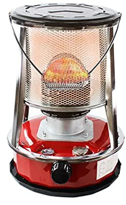 AEMIN GroßE Petroleumofen Für Innenräume, Mobile Heizung Ohne Strom Innen, Petroleum Heizung Heizer, Mobile Heizung Ohne Strom Innen,für Camping Zeltheizung Kochen ，White-6L/Red-4.6L (Color : Red)