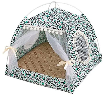 Haustierbett Hundebett Princess Home Haustierbett Für Hunde Luxus Four Seasons Zwingerhaus Mit Katzenkissen Bettmatten Für Welpen Tierbettwäsche Katzenhaus für Katzen Hunde ( Blue : Blue , Size : 48*4