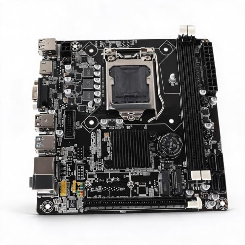 LGA 1155 Scheda Madre, Mini ITX Desktop PC Scheda Madre Supporto WiFi M.2, NVME M.2, VGA, HDMI, 10 USB2.0, Dual Channel DDR3