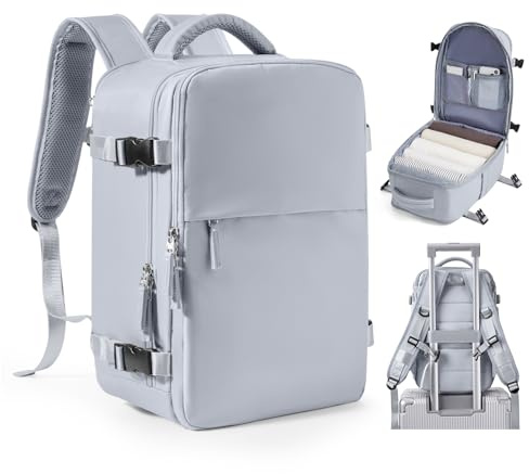 SZSYCN Ryanair Handgepäck 40x30x20 Mit Vakuum Pumpe Rucksack Vakuum Handgepäck Flugzeug 40x30x20 Mit Pumpe Reiserucksack Handgepäcks Flugzeug Tagesrucksack Wasserdicht Business Laptop Tasche 16 Zoll