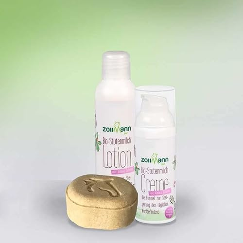 Bio-Stutenmilch Hautpflegeset mit Creme, Lotion und Festen Shampoo, gut bei trockener Haut