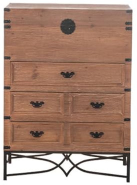 MPOPO Entryway Cabinet Porch Entry Living Room Storage Locker Retro Solid Wood Sideboard Bed And Breakfast Old Bucket Cabinet Kitchen Storage Cabinet (Color : B)