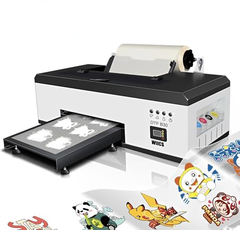Sihao DTF Drucker T-Shirt Drucker A3 DTF Druckermaschine DTF Transferdrucker DTF Printer mit Rollenzuführung für T-Shirt, Filmdruck, Hoodies, Hüte, Taschen, Flasche usw. Ohne Tinte(B30 R1390)