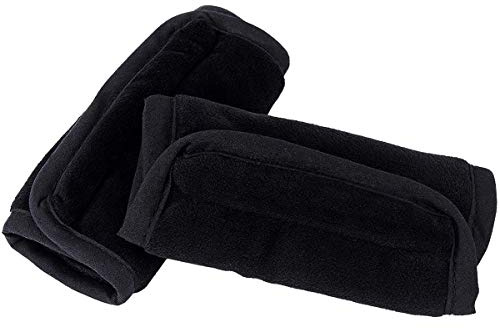 Car Seat Straps Shoulder Pads for Baby Kids Universal, Super Soft Seat Belt Covers, Harness Pads for Infants, Seat Belt Cushion for All Car Seats/Pushchair/Pram/Stroller/High Chair, Black