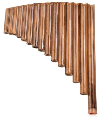 panflöte erwachsene 15 Pfeife G-Taste Bambus Panflöte traditionelles Musikinstrument