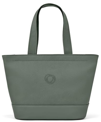 Bugaboo Bolsa cambiador, Bolsa para pañales con bolsillos de fácil acceso, portabiberones aislante, cambiador y 3 bolsas de mano en Forest Green