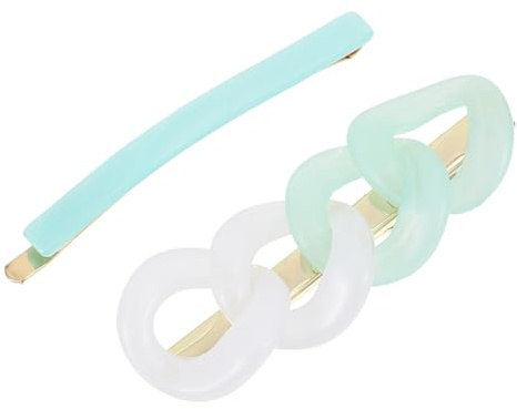 LIFKOME 2pcs Resin Hair Clamps Set with Lasting Luster and Fine Polishing, Elegant Female Headdress Hairpins for Daily Life and Special Occasions