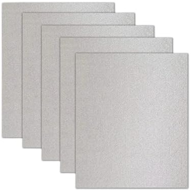 Lot de 5 plaques de mica universelles for four à micro-ondes, compatibles avec les appareils Midea (four à micro-ondes, grille-pain, sèche-cheveux, chauffe-cheveux), 150 x 120 mm