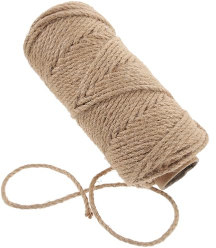 LOORGVEL Cuerda de Sisal Decorativa para Manualidades 50 M 4 MM Resistente para Rascador de Gatos Cuerda para Afilar Garras Multifuncional para Bricolaje y Decoración Color Color Aleatorio