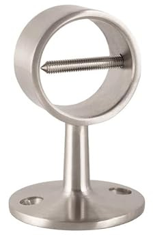 HAMBURGER TAUWERK-FABRIK EST. 1901 Seilträger Edelstahl matt Ø 40 mm – Wandhalterung für Handlaufseil | Treppe & Geländer | Innen/Außen