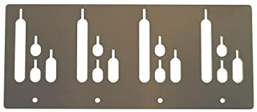 Kirschner Metallbau Spießhalter Steckerlfisch Grillaufsatz Fisch Halter Fischgrill VA Holzkohlegrill Gasgrill (Spießhalter Flach (4-Fische))