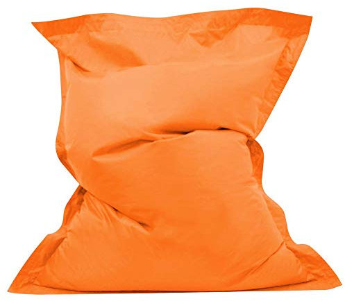 Fodera per pouf imbottito in peluche, per riporre giocattoli, vestiti, sedie, sedie, divano, Orange Red,140X180CM