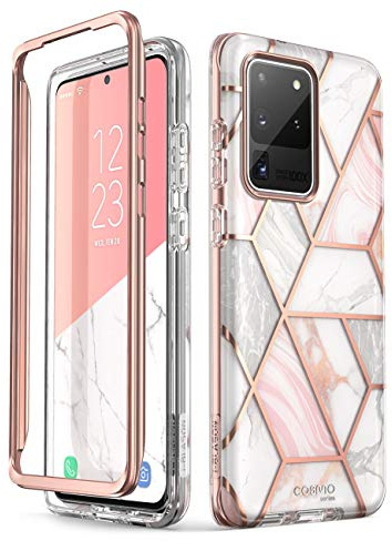 i-Blason Hülle für Samsung Galaxy S20 Ultra 5g 6,9 Zoll, [Cosmo] Stilvolle Bumper Schutzhülle ohne eingebauten Displayschutz für Galaxy S20 Ultra (2020 Release) (Marmor)
