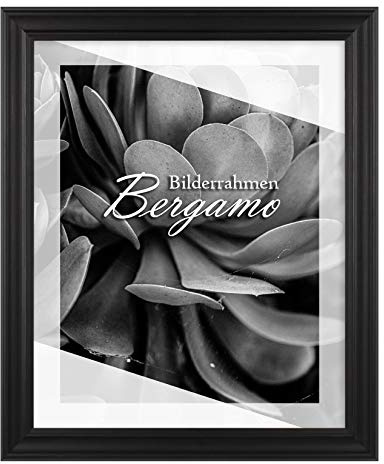 BIRAPA Bergamo Bilderrahmen vintage Holz- Optik - Bilder Rahmen 70x90cm - Fotorahmen Glas antireflex Plexiglasscheibe - Wanddeko Fotowand Fotogeschenke