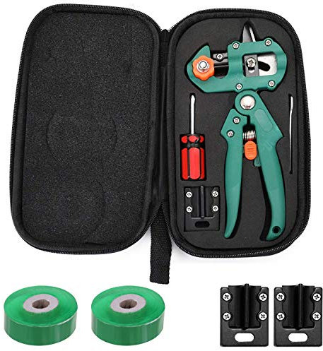 SUSHOP Garten Pfropfwerkzeug Set Obstbaum Professionelle Gartenschere Schneidwerkzeug Kit Professionelle Einhand Pfropfen Schneidwerkzeug Für Garten Blumen Baum Pflanzenzweige