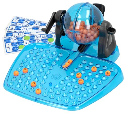 ColorBaby Bingo Enfant, Jeux de société pour Enfants, Bingo Manuel, 48 cartons Bingo, 90 Boules, 82 jetons de Bingo, CB Games, +5 Ans, pour + 2 Joueurs