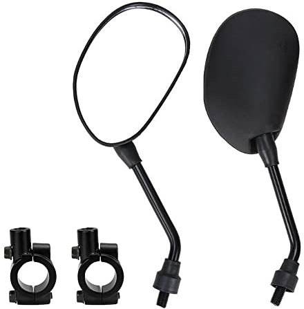 ETOPARS Espejos Retrovisores de Moto 10mm Universales Espejos Retrovisores Laterales de Motocicleta Aluminio Espejos del Extremo Manillar Ajustable con 7/8 Montaje