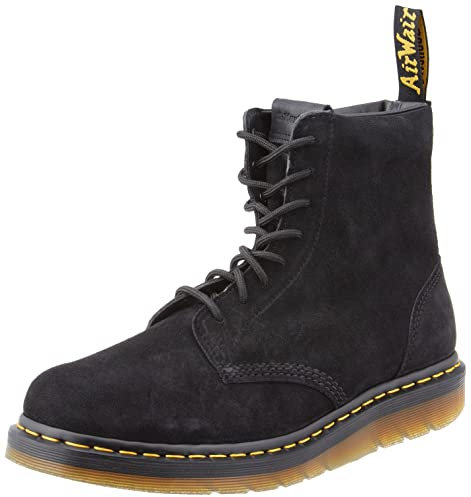 Dr. Martens Herren Berman E H Mb Amphibians, Black E.H Suede, 43 EU