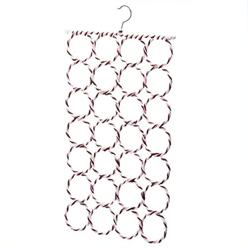 Cachpib Schalaufhänger, faltbarer Schalhalter mit 28 Löchern, multifunktionaler Gürtelaufhänger, 360 Grad drehbar, Krawattenhalter zum Aufbewahren von Schals, Krawatten, Gürteln