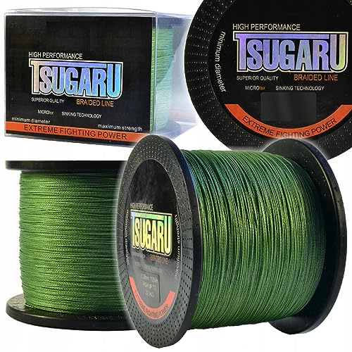 1000m Angelschnur geflochten 4-Fach Tsugaru Nano Braid Power X4 0,12-0,30mm Dark