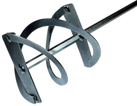 Wendelrührer | Mörtelrührer | Rührquirl | Rührkorb | Quirl | Betonmischer mit Doppelwendel - Ø 85 x 400 mm - Sechskant-Schaft - Geeignet für Fliesenkleber, Mörtel & Putze - Mischgut bis 8 kg