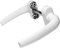 Sivenci - Maniglie per porte interne ed esterne | Maniglie in alluminio con rivestimento | Manovella reversibile ambidestra | Colore Bianco
