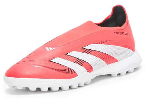 adidas Unisex League Laceless Turf Soccer, Lucid Red/White/Black, 13